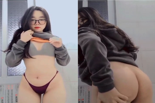 Em kính cận nóng bỏng với vòng một căng tràn đầy sức sống